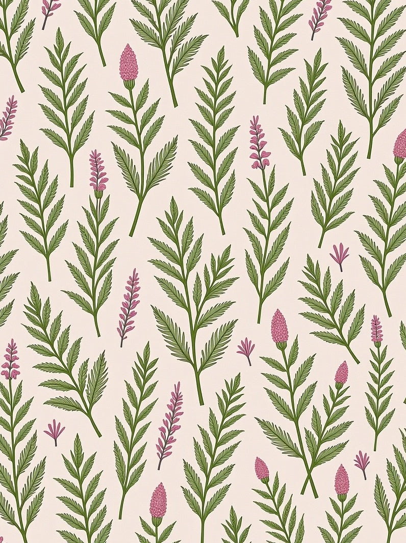 Delicate Botanical Floral Pattern Design Rug