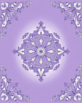 Mandala Pattern Floral Filigree Design Rug