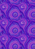 Vibrant Swirl Abstract Purple Pattern Rug