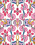 Vibrant Floral Vines Pattern Rug