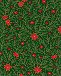 Red Flower Vine Pattern Rug