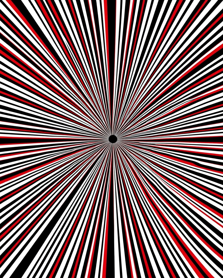 Radial Stripe Bold Design Rug