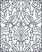 Organic Flow Symmetry Pattern Rug