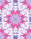 Floral Petal Patterned Mandala Rug
