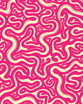 Retro Groovy Swirl Pattern Rug