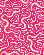 Retro Groovy Swirl Pattern Rug
