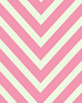 Pink Ivory Chevron Stripes Design Rug