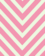 Pink Ivory Chevron Stripes Design Rug