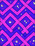 Bold Geometric Polka Dot Pattern Rug