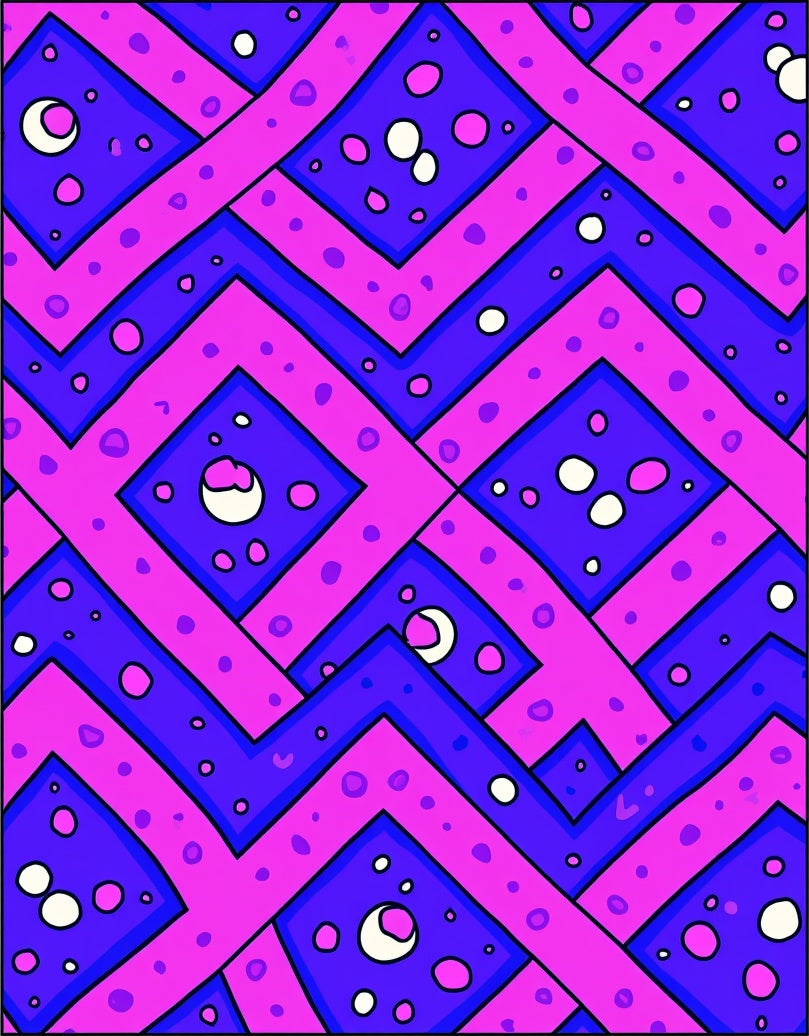 Bold Geometric Polka Dot Pattern Rug