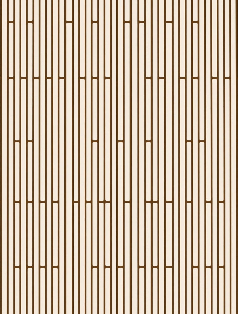 Vertical Tan Brown Stripe Design Rug