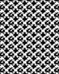 Abstract Black White Star Pattern Rug