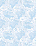 Abstract Swirls Patterned Cool Rug