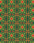 Red Green Yellow Intricate Pattern Rug