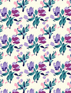 Abstract Floral Garden Pattern Rug