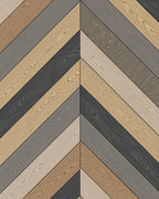 Herringbone Wood Grain Pattern Rug