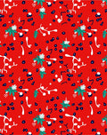 Whimsical Floral Berry Scatter Rug