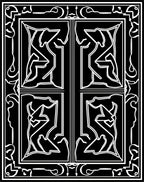 Abstract Geometric Black White Pattern Rug