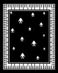 Abstract Figures Black White Geometric Rug