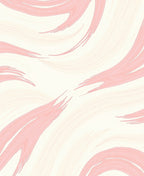 Blush Pink Swirl Brushstroke Rug