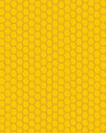 Golden Hexagon Geometric Design Rug