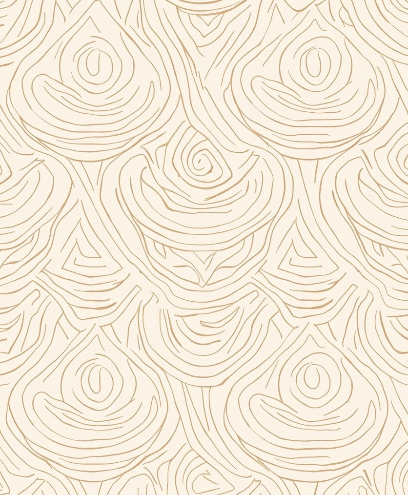 Organic Swirls Patterned Light Rug
