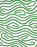 Bold Green Wavy Lines Pattern Rug