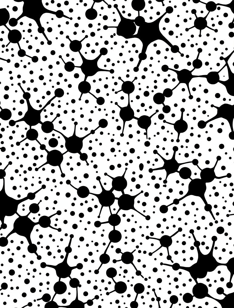 Abstract Molecular Pattern Design Rug