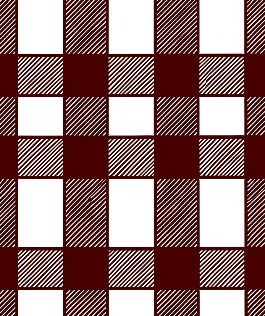 Classic Buffalo Check Pattern Rug