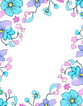 Delicate Floral Pattern With Colors Rug