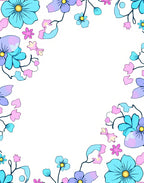 Delicate Floral Pattern With Colors Rug