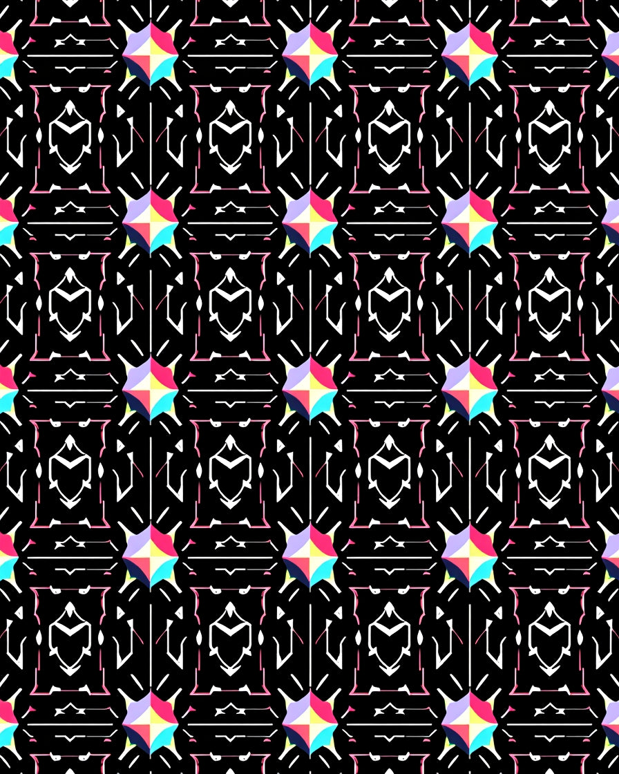 Abstract Linear Geometric Pattern Rug