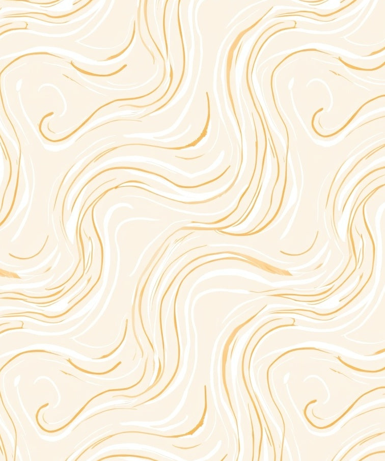Creamy Swirls Gentle Pattern Design Rug