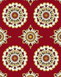 Geometric Floral Mandala Medallion Rug