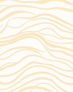 Gentle Cream Wavy Abstract Pattern Rug