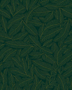 Emerald Green Feather Pattern Rug