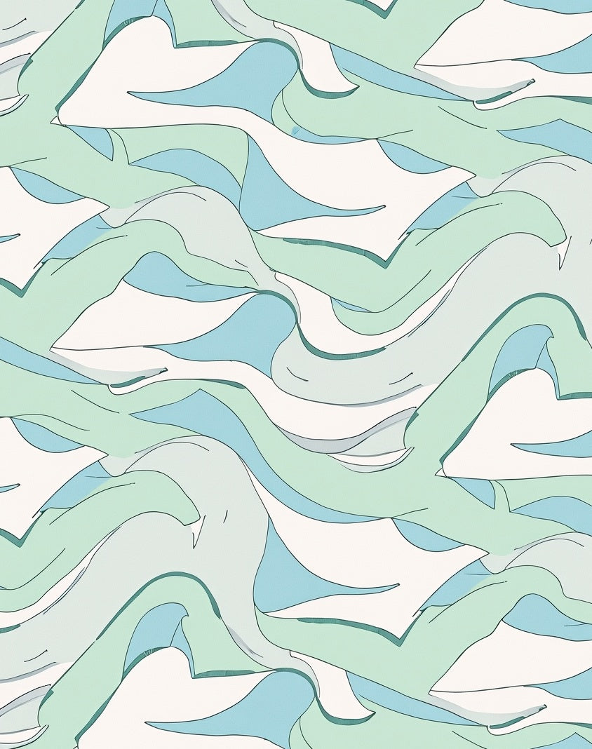 Organic Wave Flow Pattern Design Rug