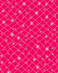 Pink Snowflake Lattice Pattern Rug