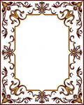 Ornate Flourish Scroll Pattern Rug