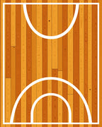 Warm Wood Grain Court Design Rug