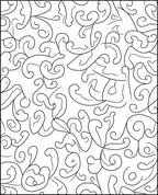Abstract Swirling Vine Pattern Design Rug