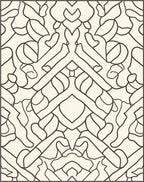Abstract Organic Line Art Rug