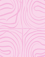 Pink Swirl Abstract Art Rug