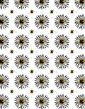 Black Gold Starburst Floral Rug
