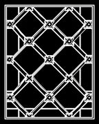 Art Deco Diamond Lattice Geometric Rug