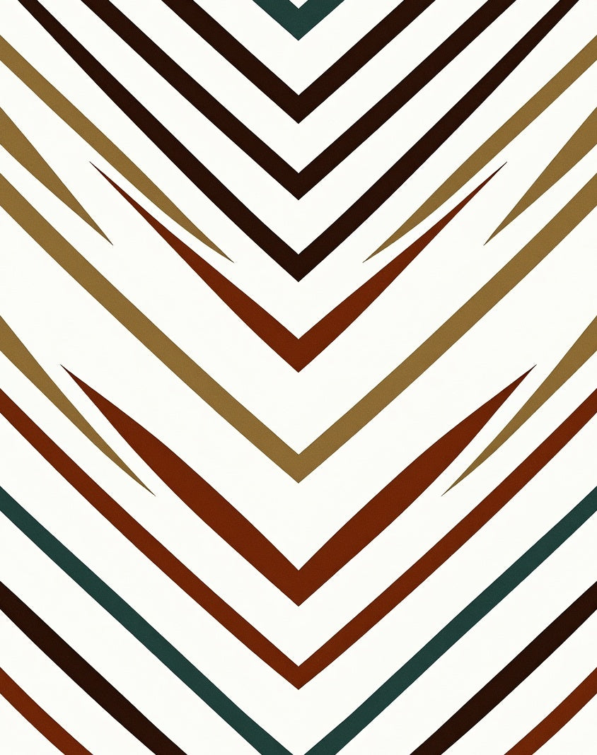 Geometric Chevron Design Rug