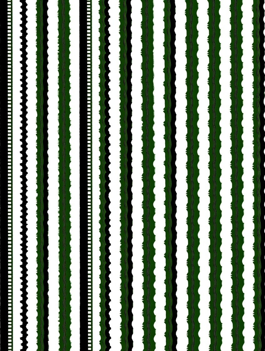 Striped Texture with Black and Green Rug
