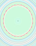 Radiant Pastel Sunburst Mandala Rug