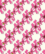 Bold Pink Floral Pattern Rug