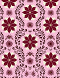 Floral Vine Repeating Pattern Rug
